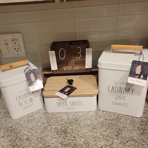 Rae Dunn Laundry Set